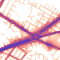 Daytime road noise heatmap for TW13 6AU