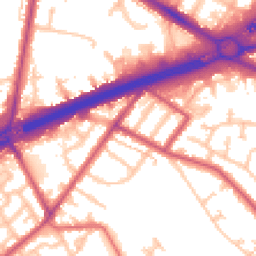 Daytime road noise heatmap for TW13 6NG