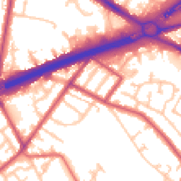 Daytime road noise heatmap for TW13 6NN