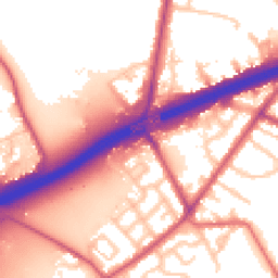 Daytime road noise heatmap for TW13 6SD