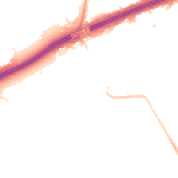 Night-time road noise heatmap for TW13 6TE