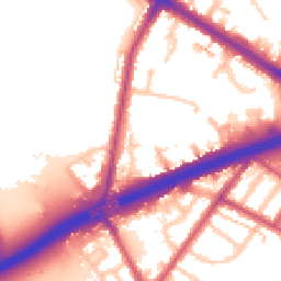 Daytime road noise heatmap for TW13 6YH