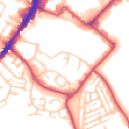 Daytime road noise heatmap for TW13 7BX
