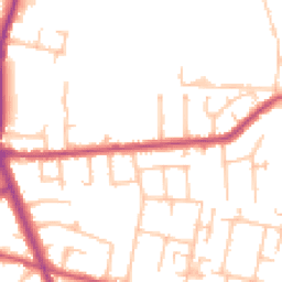 Daytime road noise heatmap for TW15 1AB
