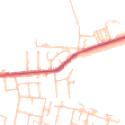 Daytime road noise heatmap for TW15 1BB
