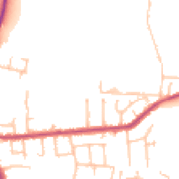 Daytime road noise heatmap for TW15 1BL