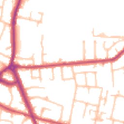 Daytime road noise heatmap for TW15 1BS