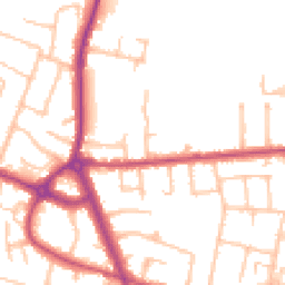 Daytime road noise heatmap for TW15 1BZ