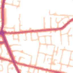 Daytime road noise heatmap for TW15 1DU