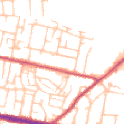 Daytime road noise heatmap for TW15 1JY