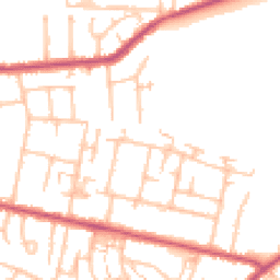 Daytime road noise heatmap for TW15 1NS