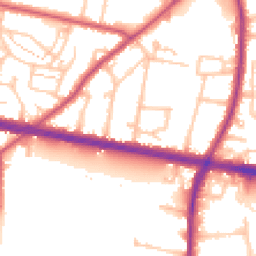 Daytime road noise heatmap for TW15 1TL
