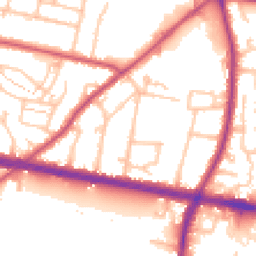 Daytime road noise heatmap for TW15 1TW