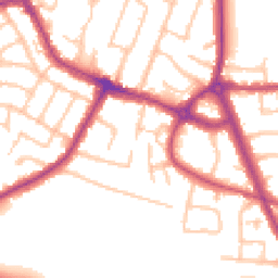 Daytime road noise heatmap for TW15 2PA
