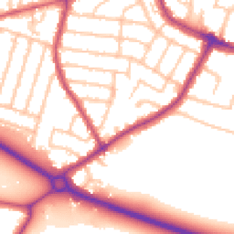 Daytime road noise heatmap for TW15 2SY