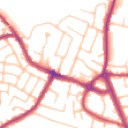 Daytime road noise heatmap for TW15 2TL
