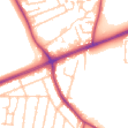 Daytime road noise heatmap for TW15 3AG