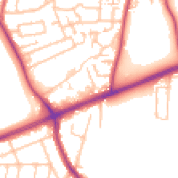 Daytime road noise heatmap for TW15 3BF
