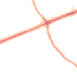 Night-time road noise heatmap for TW15 3GD