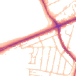 Daytime road noise heatmap for TW15 3HQ