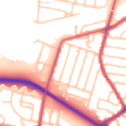 Daytime road noise heatmap for TW15 3LL