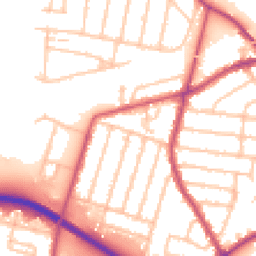 Daytime road noise heatmap for TW15 3PF
