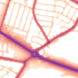 Daytime road noise heatmap for TW15 3RB