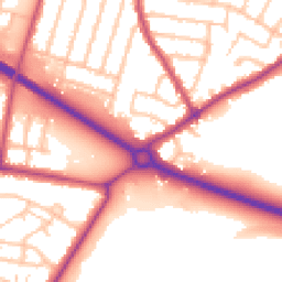 Daytime road noise heatmap for TW15 3SA