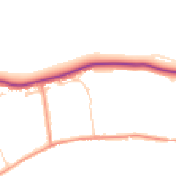 Daytime road noise heatmap for TW16 5AR