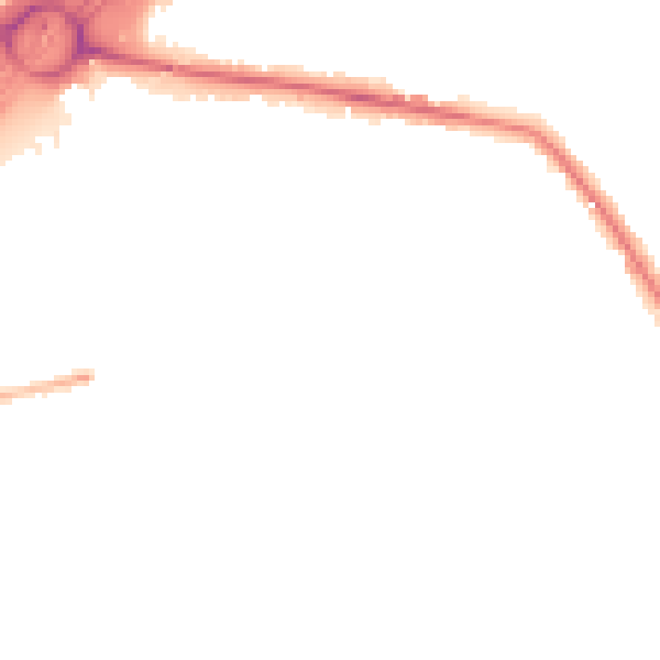 Night-time road noise heatmap for TW16 5DH