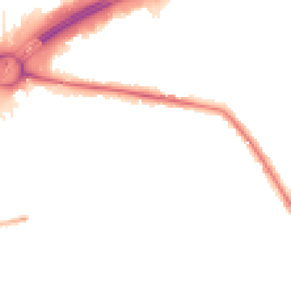 Night-time road noise heatmap for TW16 5EH