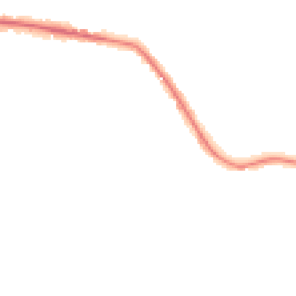 Night-time road noise heatmap for TW16 5LT