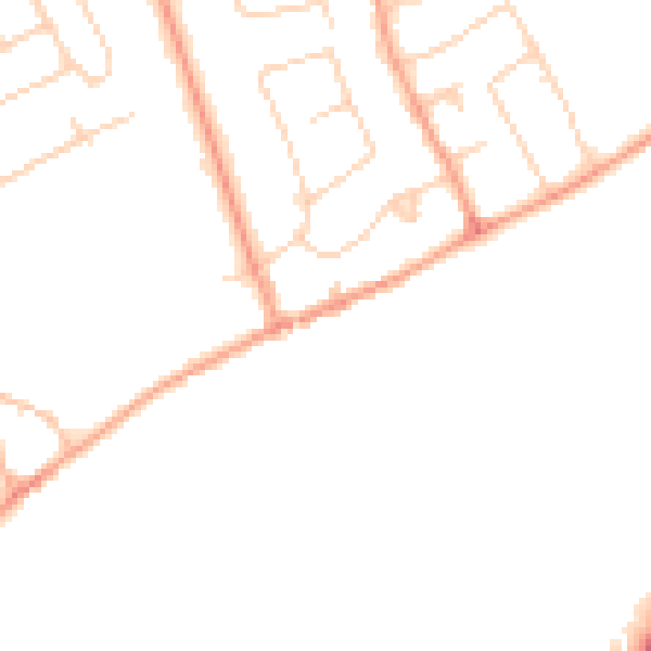Daytime road noise heatmap for TW16 5QP