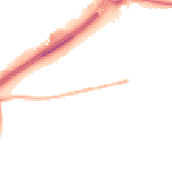 Night-time road noise heatmap for TW16 6LG