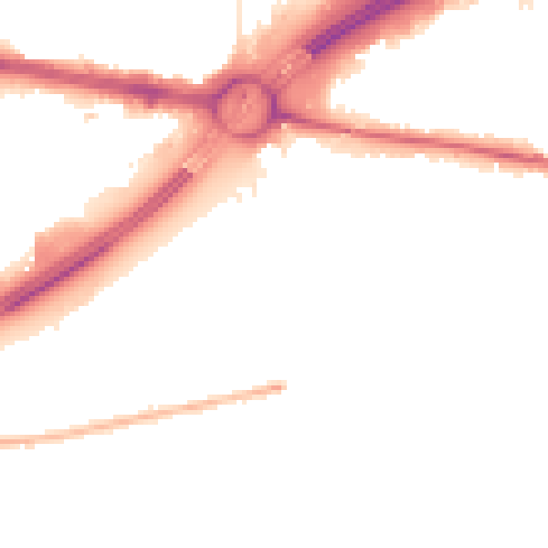 Night-time road noise heatmap for TW16 6PX