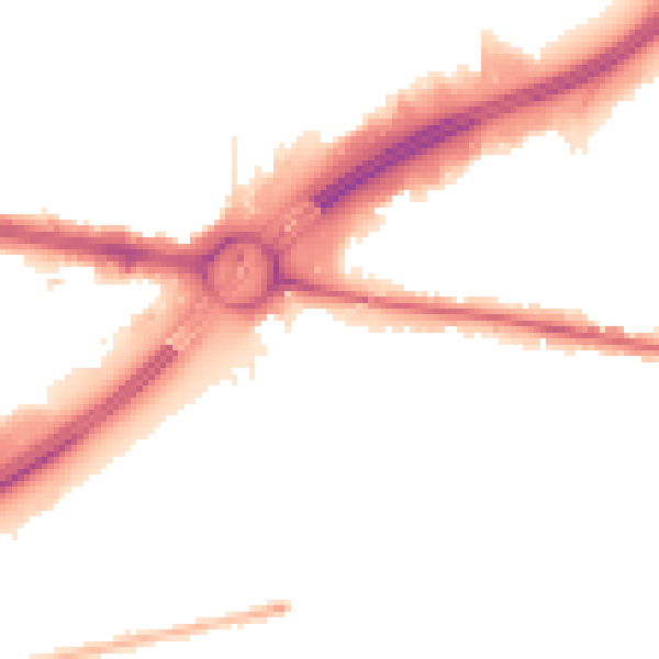 Night-time road noise heatmap for TW16 6SA