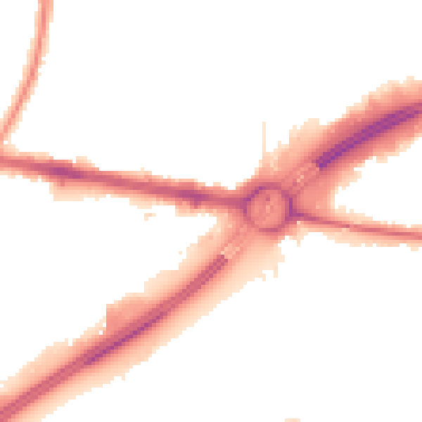 Night-time road noise heatmap for TW16 7BE