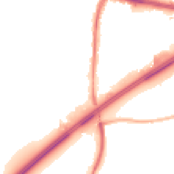 Night-time road noise heatmap for TW16 7FS