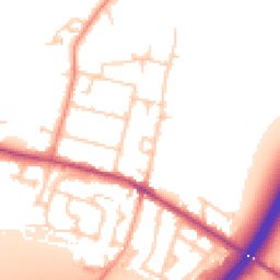 Daytime road noise heatmap for TW17 0ED