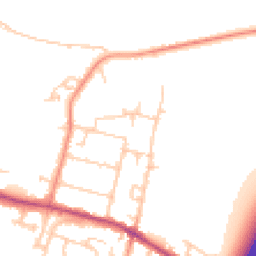 Daytime road noise heatmap for TW17 0EG