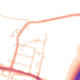Daytime road noise heatmap for TW17 0EL