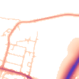 Daytime road noise heatmap for TW17 0EP