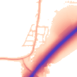 Daytime road noise heatmap for TW17 0ST