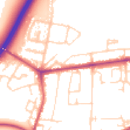 Daytime road noise heatmap for TW17 8AL