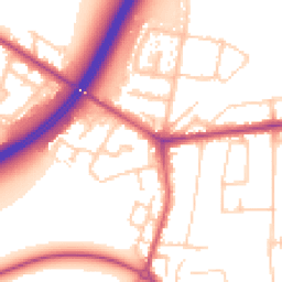 Daytime road noise heatmap for TW17 8EF