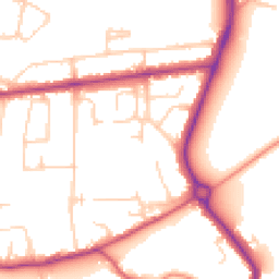 Daytime road noise heatmap for TW17 8HR