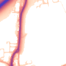 Daytime road noise heatmap for TW17 8TB