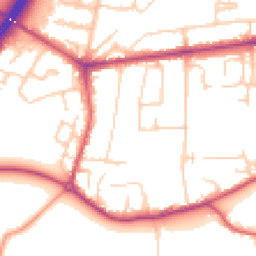 Daytime road noise heatmap for TW17 9BX
