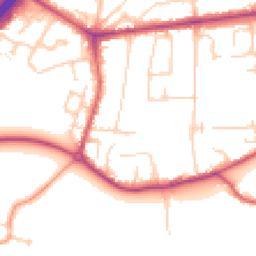 Daytime road noise heatmap for TW17 9DH