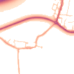 Daytime road noise heatmap for TW17 9JT